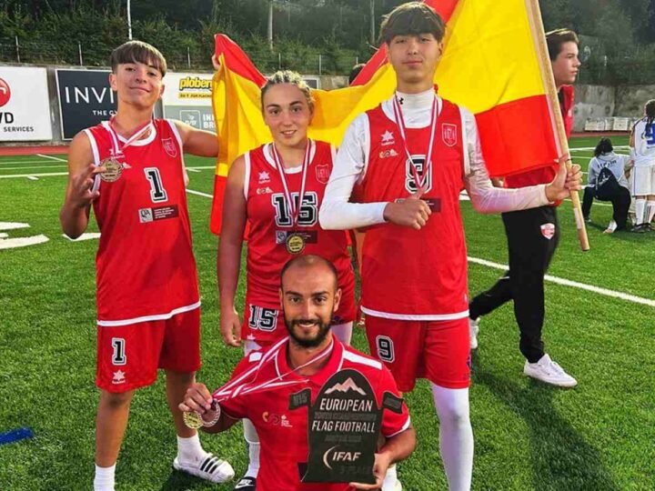 Tres jóvenes de Osos de Rivas brillan con España en el Europeo U15 de flag football