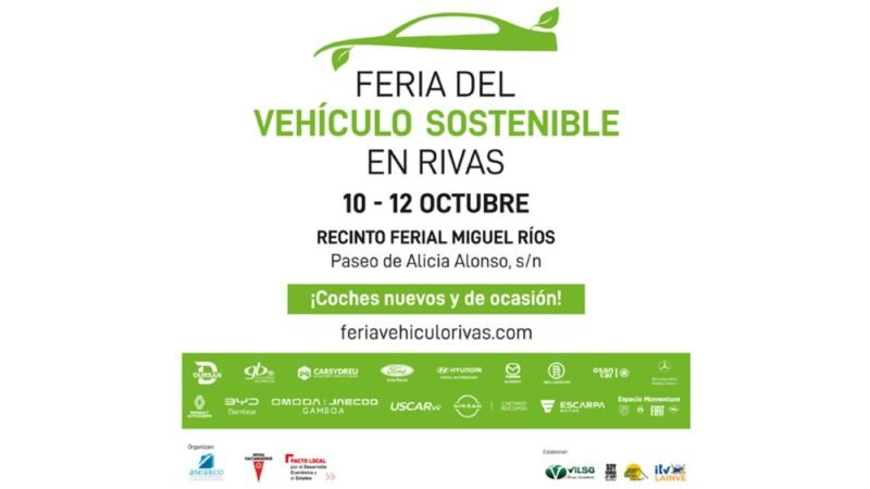 Rivas acoge este fin de semana la Feria del Vehículo Sostenible con más de 400 modelos y propuestas para toda la familia