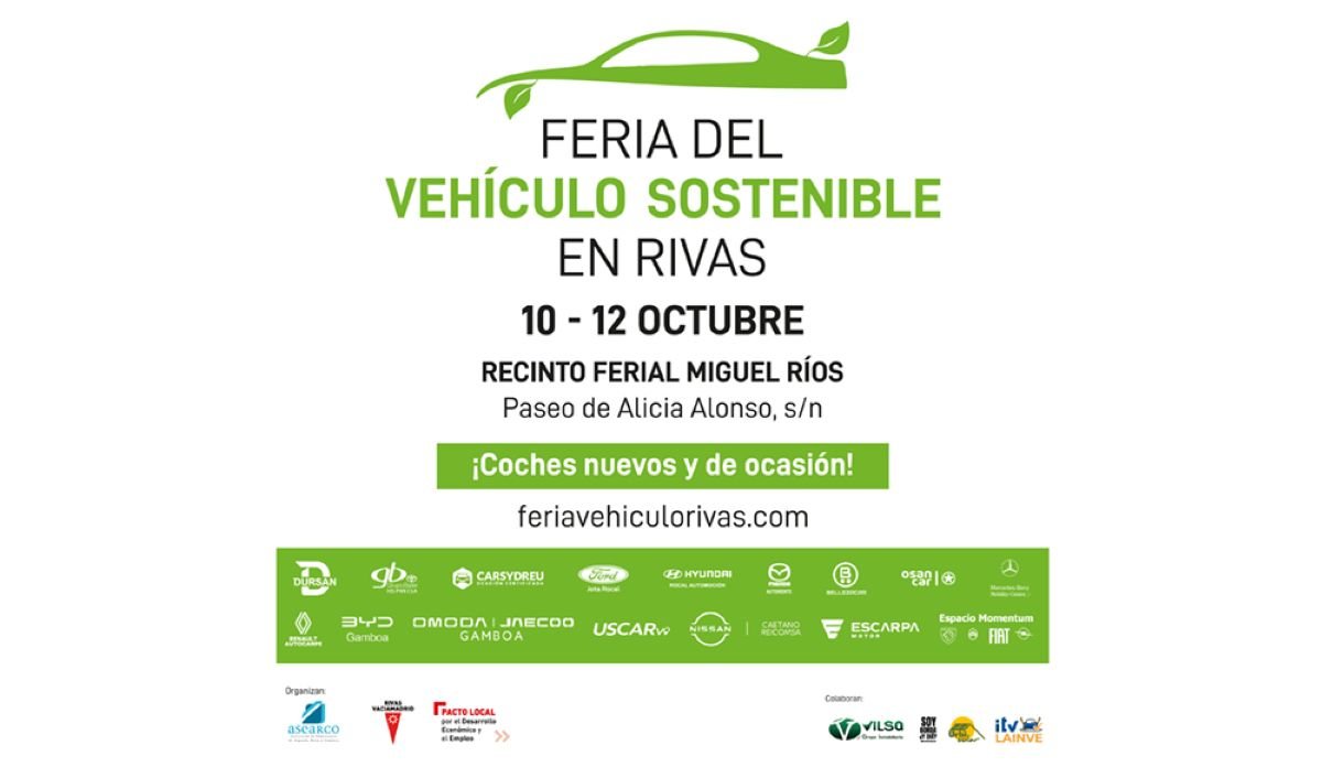 Rivas acoge este fin de semana la Feria del Vehículo Sostenible con más de 400 modelos y propuestas para toda la familia