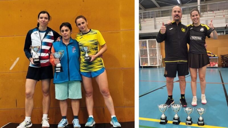 El Club Bádminton Rivas cierra la temporada sénior con una decena de medallas en Madrid
