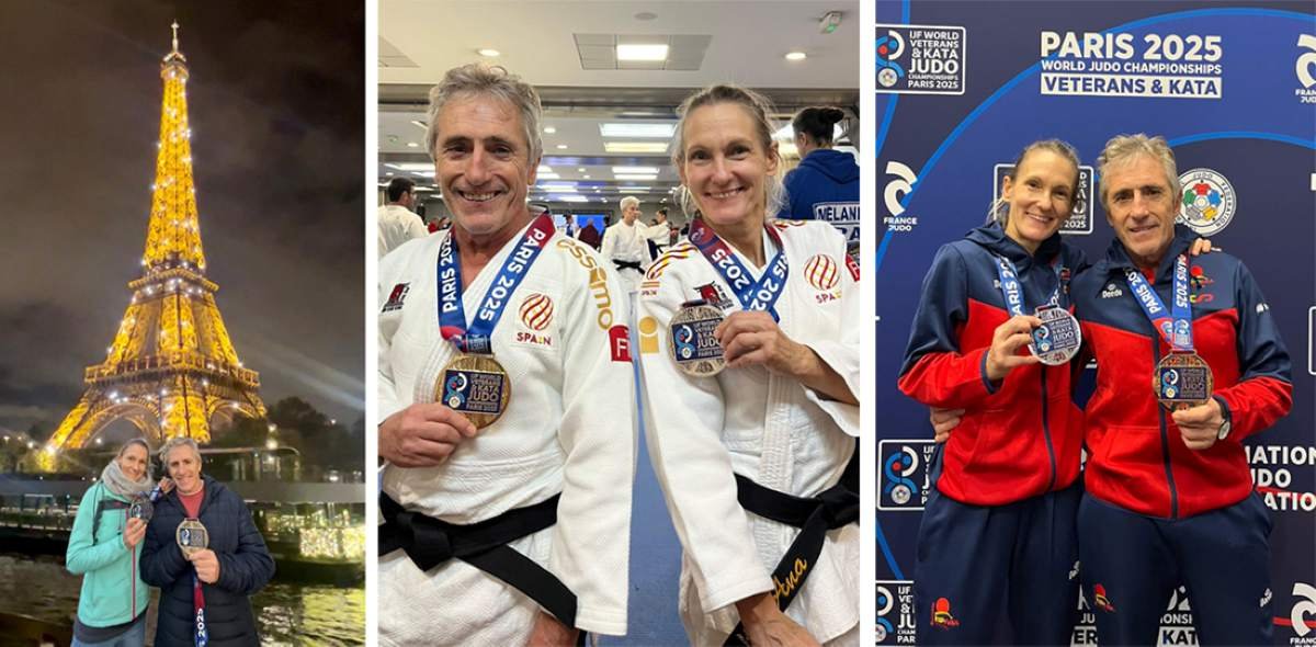 Ana Roldán y Paco Lorenzo, la pareja ripense que brilla en el Mundial Máster de judo
