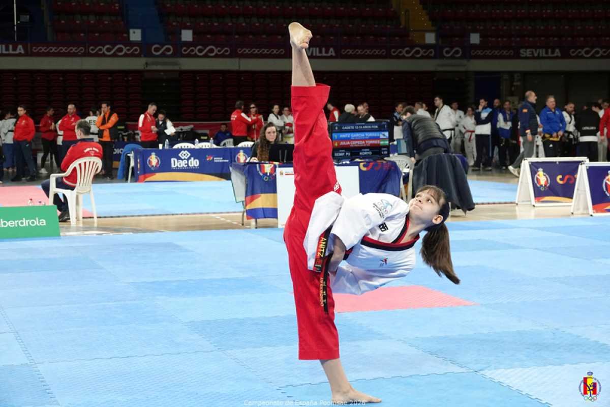 La ripense Anitz García suma un bronce individual y un oro en trío en el Campeonato de España de poomsae