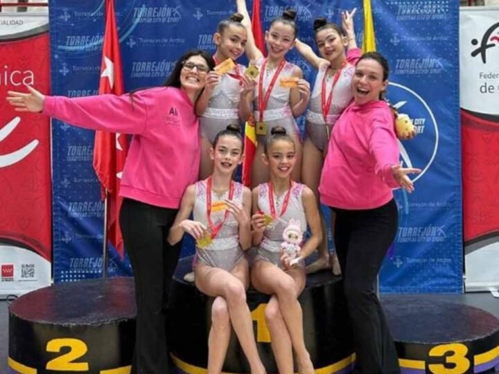 Las gimnastas alevines de Rivas se proclaman campeonas de Madrid y logran el pase al Nacional