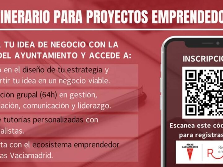 Rivas abre la convocatoria del cuarto itinerario de ‘Rivas Emprende’ para impulsar nuevos negocios