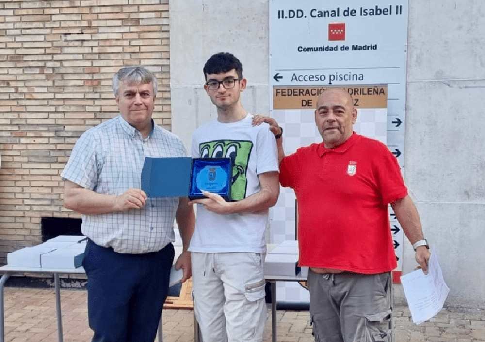 Nicolás Vioque, del Club Ajedrez Rivas, se proclama subcampeón de Madrid en categoría sub 18