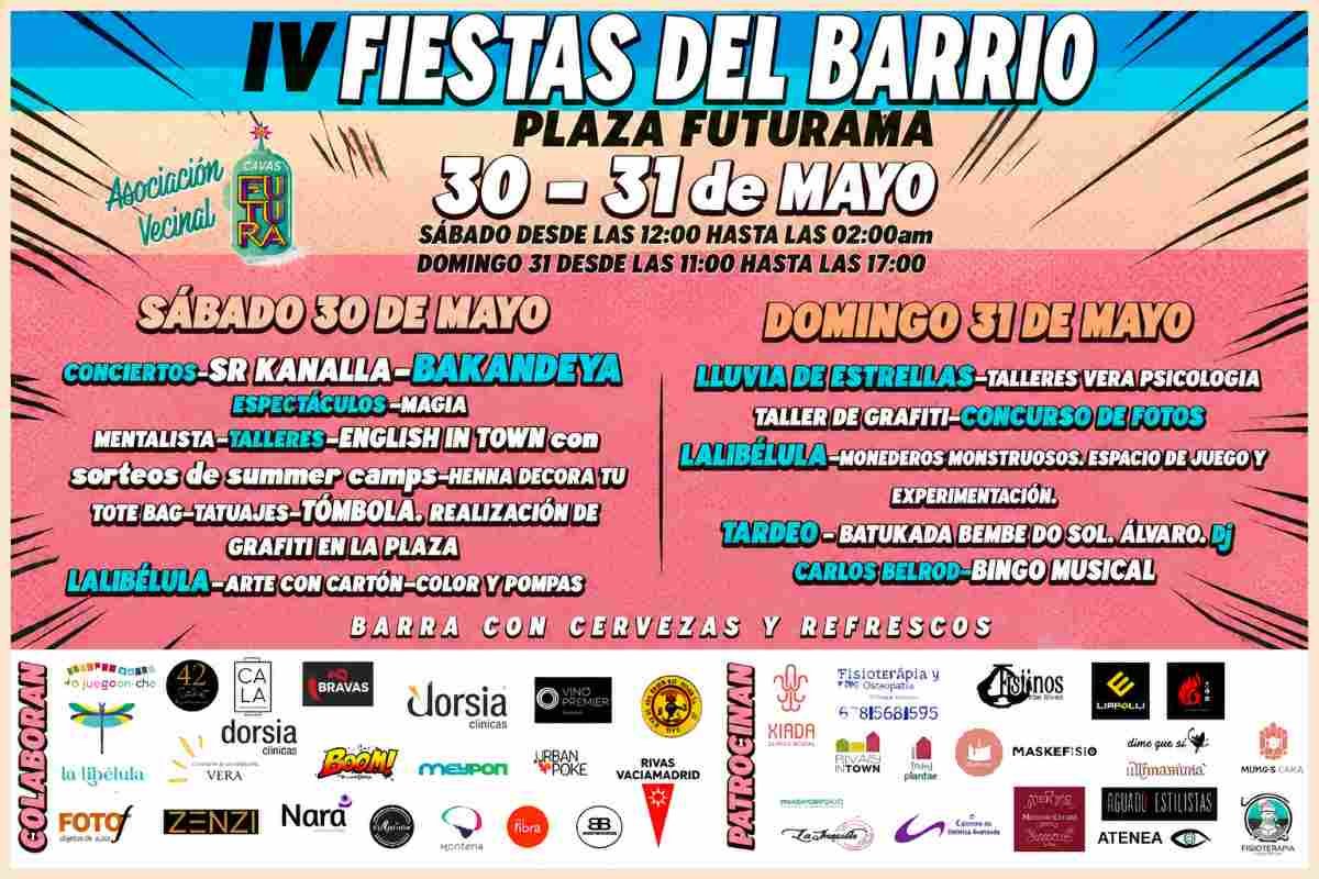 Rivas Futura celebra un fin de semana de convivencia vecinal con conciertos, talleres y actividades familiares
