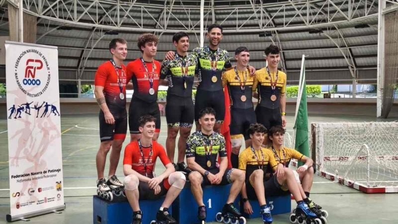 El CPV Rivas se proclama campeón de España en relevos americana de patinaje