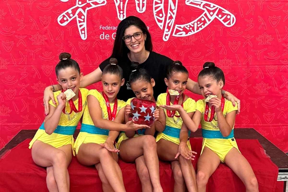 Las gimnastas benjamines de Rivas vuelven a hacer historia: campeonas de Madrid por segundo año consecutivo