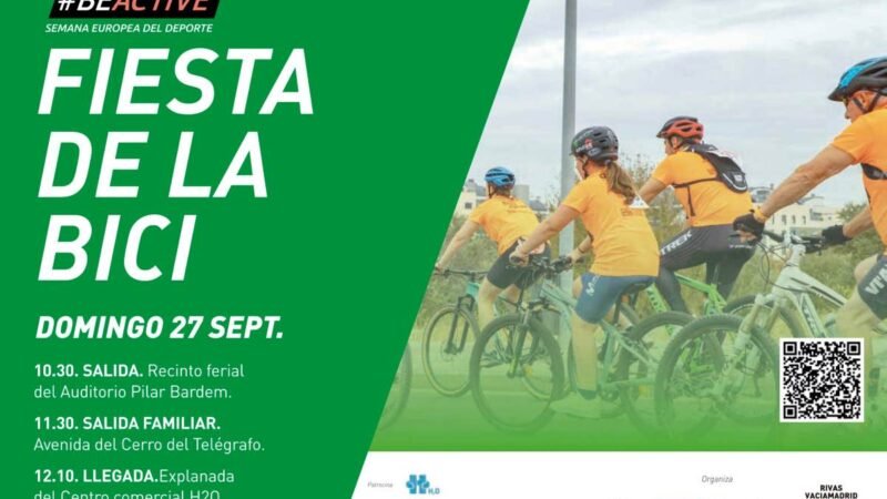 Rivas celebra el XXIX Día de la Bici el 27 de septiembre con dos recorridos y un sorteo de regalos