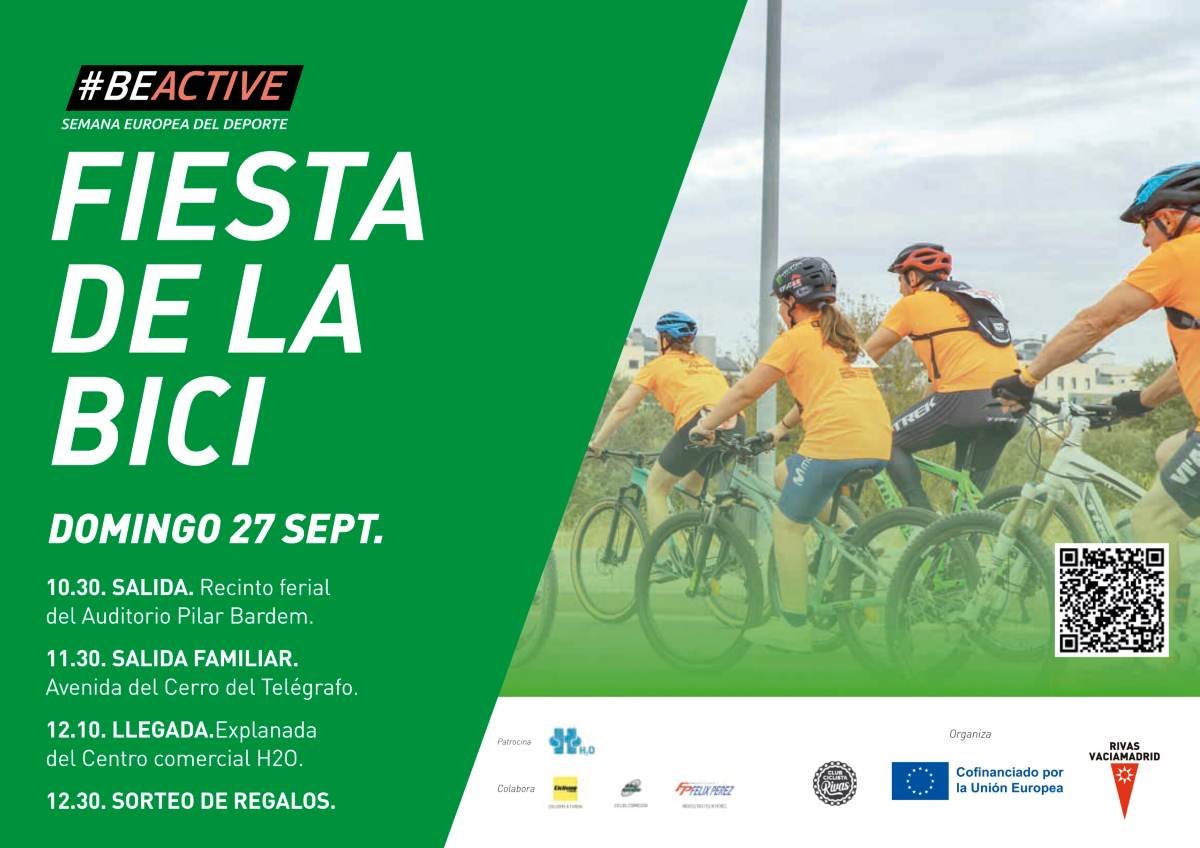 Rivas celebra el XXIX Día de la Bici el 27 de septiembre con dos recorridos y un sorteo de regalos