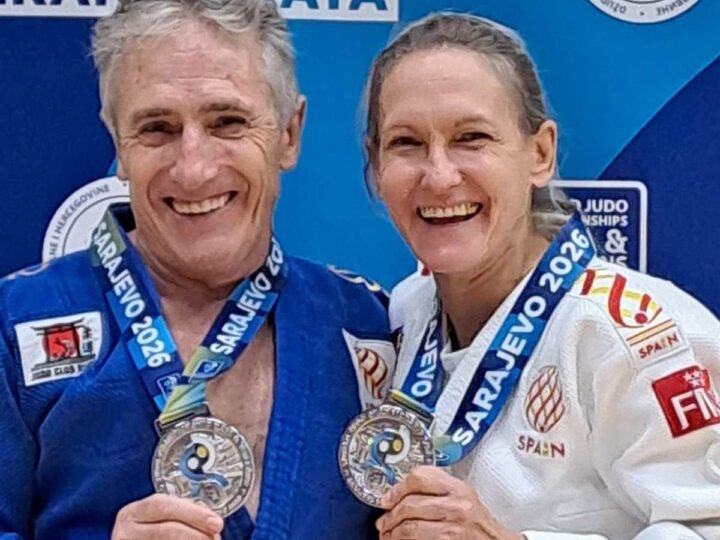 Ana Roldán y Paco Lorenzo dos judokas de Rivas se proclaman subcampeones del mundo de veteranos en Sarajevo