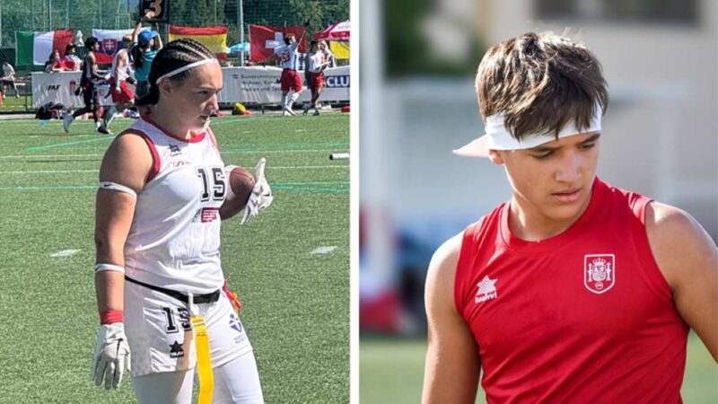 Tres jóvenes de Rivas representarán a España en el Europeo de ‘flag football’ sub 15 y sub 17