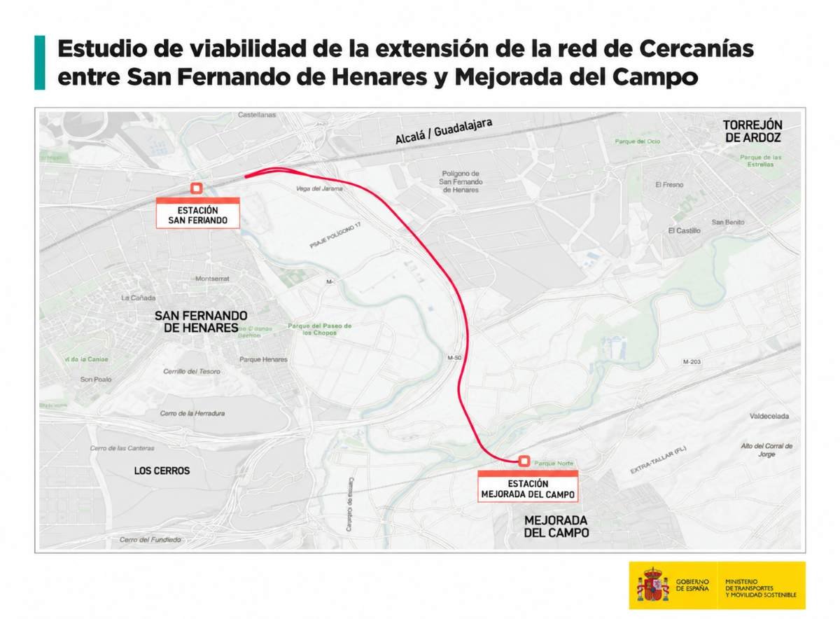 Cercanías llegará a Mejorada del Campo y Rivas vuelve a reclamar su conexión ferroviaria