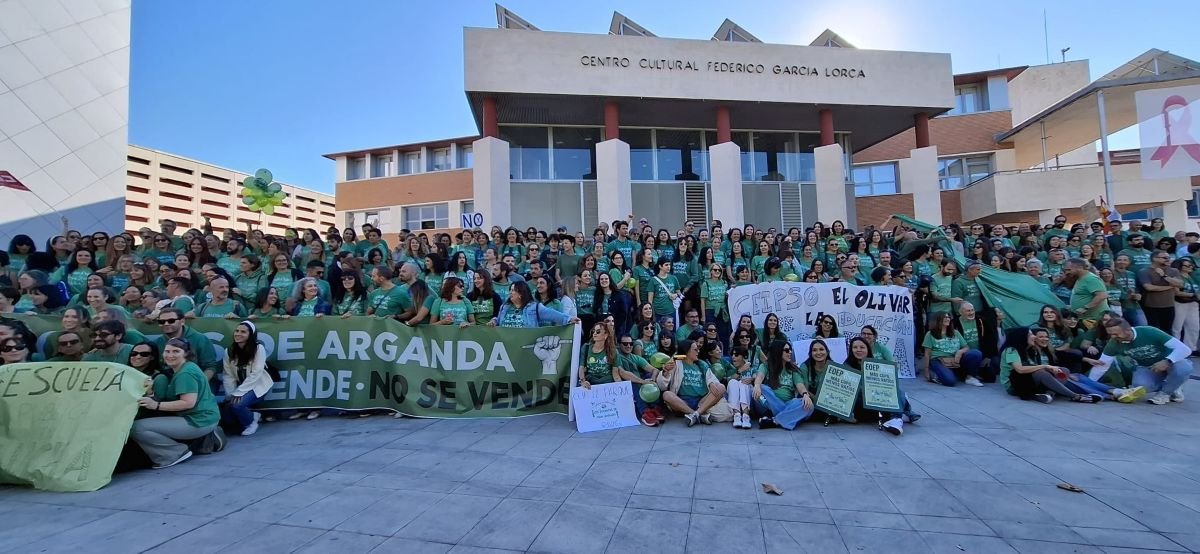 La huelga indefinida por la educación pública comienza en Rivas: estas son las movilizaciones previstas